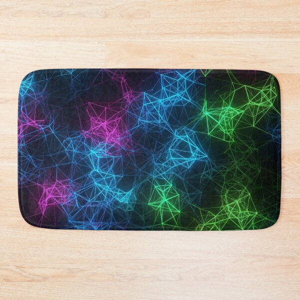 Item preview, Neon Polygon Network designed and sold by Kaleidoscope Print.