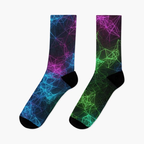 Item preview, Neon Polygon Network designed and sold by Kaleidoscope Print.