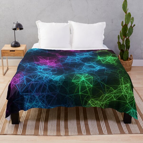 Item preview, Neon Polygon Network designed and sold by Kaleidoscope Print.
