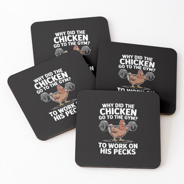 Item preview, Why Chicken Go To The Gym Workout Fitness Men Women designed and sold by tlallimicrichi.
