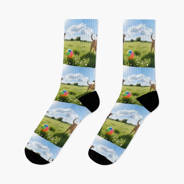 Item preview, Puppy dog playing in a field.  designed and sold by Nomad-Maynard.