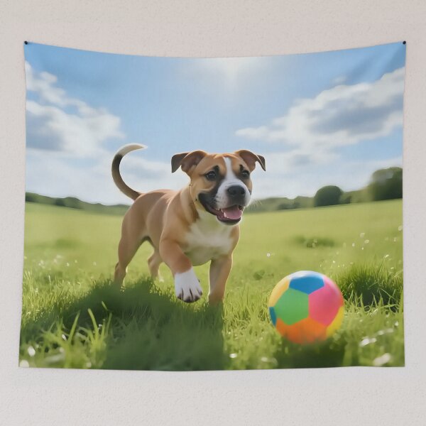 Item preview, Puppy dog playing in a field.  designed and sold by Nomad-Maynard.