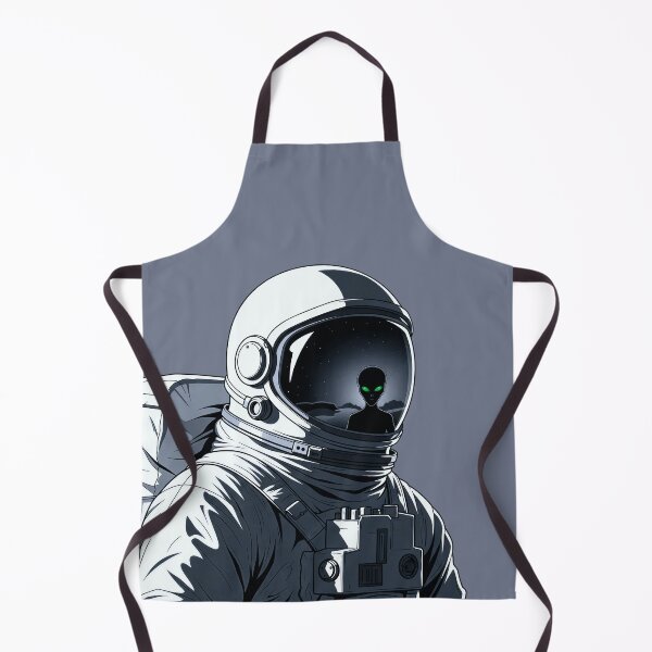 Item preview, Astronaut Alien Reflection Sci-Fi First Contact Art designed and sold by KiwiRider.