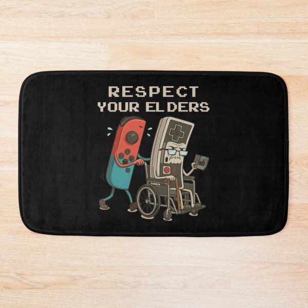 Item preview, Respect Your Elders Retro Gaming Funny Gamer Controller 80s designed and sold by AnitaBice.
