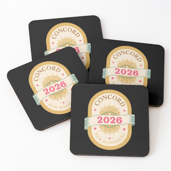 Item preview, Concord 2026 Retro Travel Badge Design - Vintage New Hampshire Sun and Stars Graphic designed and sold by FestivityFinds.