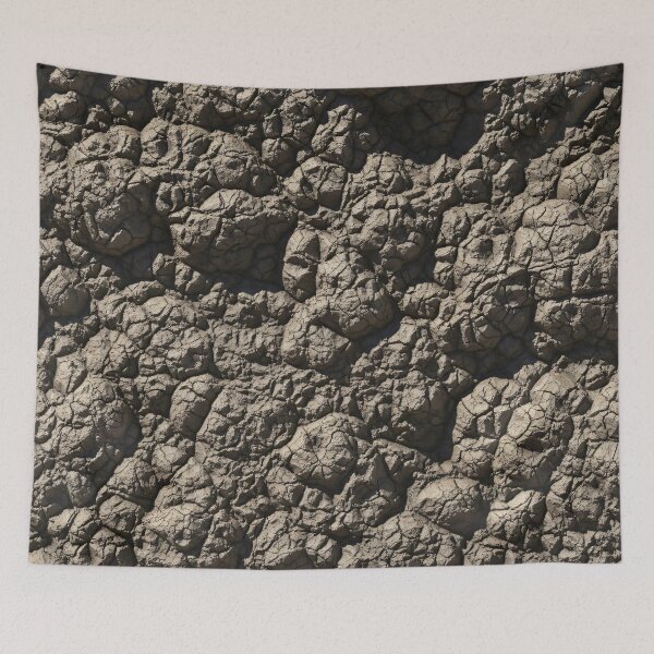 Item preview, Dry Cracked Mud Clods Texture (Top View) designed and sold by Kaleidoscope Print.