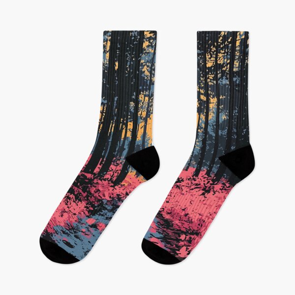 Item preview, Serene Fall Forest Landscape Nature Minimalist Art Illustration designed and sold by LVTFCOarts.
