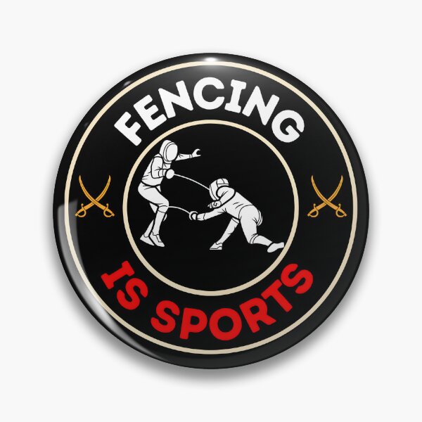 Item preview, Fencing is Sports - Retro Style Badge Design designed and sold by Print1On.
