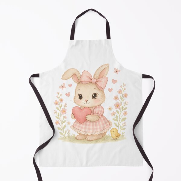 Item preview, Bunny Love – Cute Gingham Bunny with Heart designed and sold by FunscapeHQ.