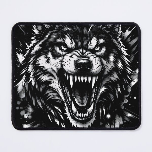 Item preview, Intense Snarling Wolf Head Sketch Art designed and sold by IvoryArtDesign.