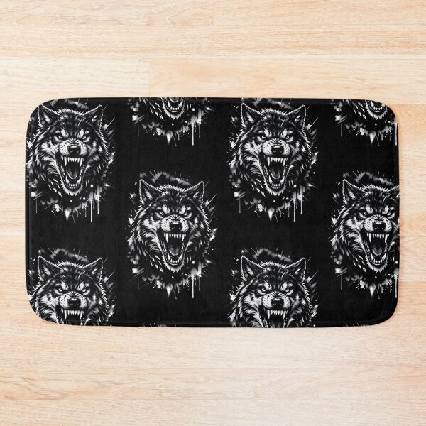 Item preview, Intense Snarling Wolf Head Sketch Art designed and sold by IvoryArtDesign.