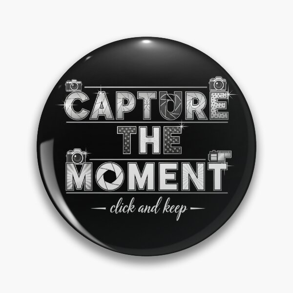Item preview, "Capture the Moment" Photography Typography Art – Creative Camera Lover Design designed and sold by Luminari Creations.