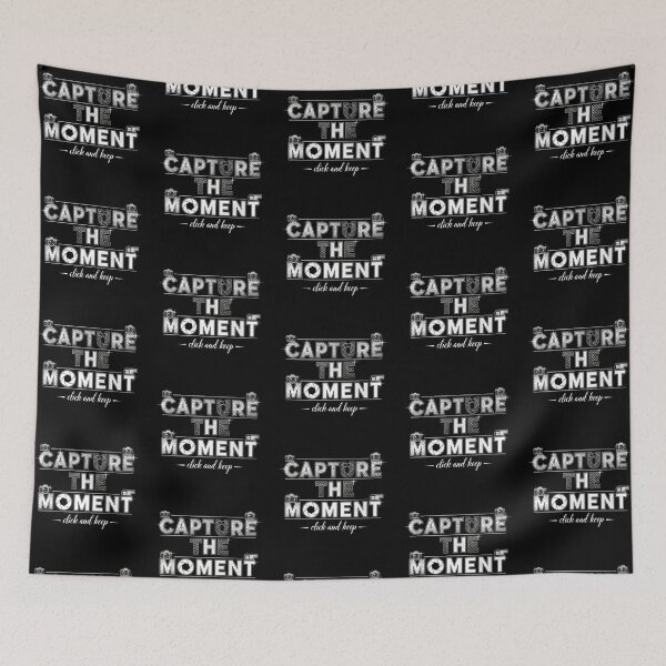 Item preview, "Capture the Moment" Photography Typography Art – Creative Camera Lover Design designed and sold by Luminari Creations.