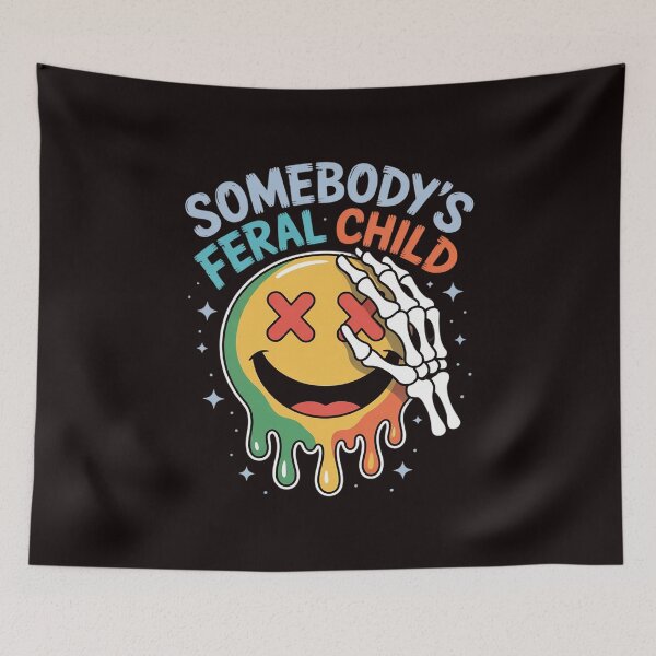 Item preview, Somebody's Feral Child Toddler Girl and Boy Quotes designed and sold by lavethediso.