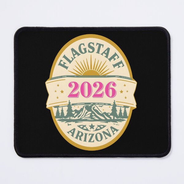 Item preview, Flagstaff 2026 Retro Travel Badge Design - Vintage Arizona Sun and Mountain Graphic designed and sold by FestivityFinds.