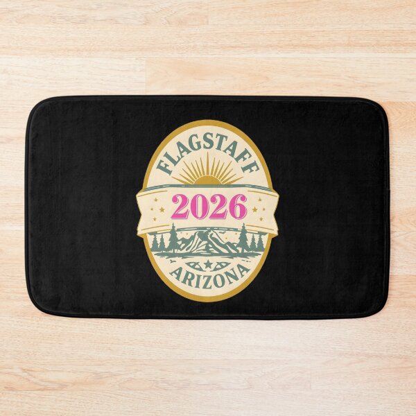 Item preview, Flagstaff 2026 Retro Travel Badge Design - Vintage Arizona Sun and Mountain Graphic designed and sold by FestivityFinds.