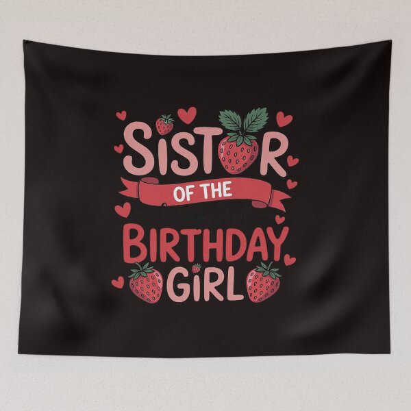 Item preview, Sister of The Berry First Birthday Girl Sweet Strawberry designed and sold by lavethediso.