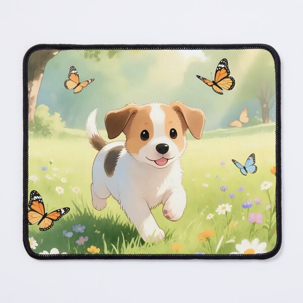 Item preview, Puppy dog playing in a field.  designed and sold by Nomad-Maynard.