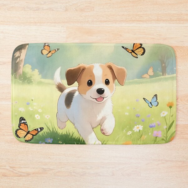 Item preview, Puppy dog playing in a field.  designed and sold by Nomad-Maynard.