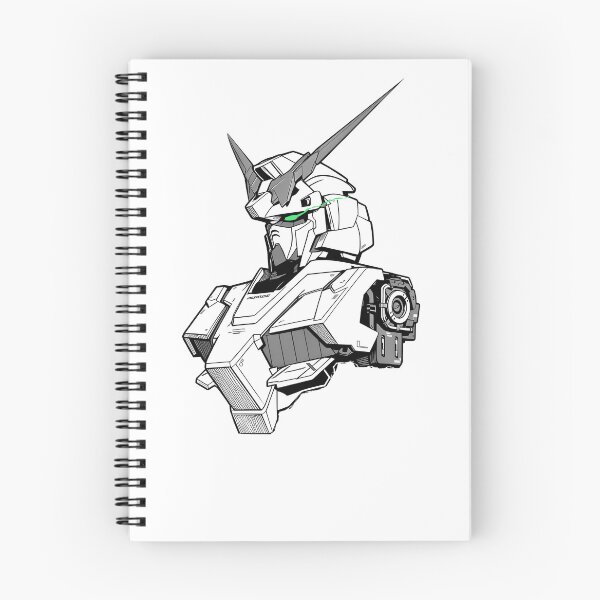 Item preview, black white illustration vector unicorn Gundam art Digital Artwork designed and sold by sabartgunpla.