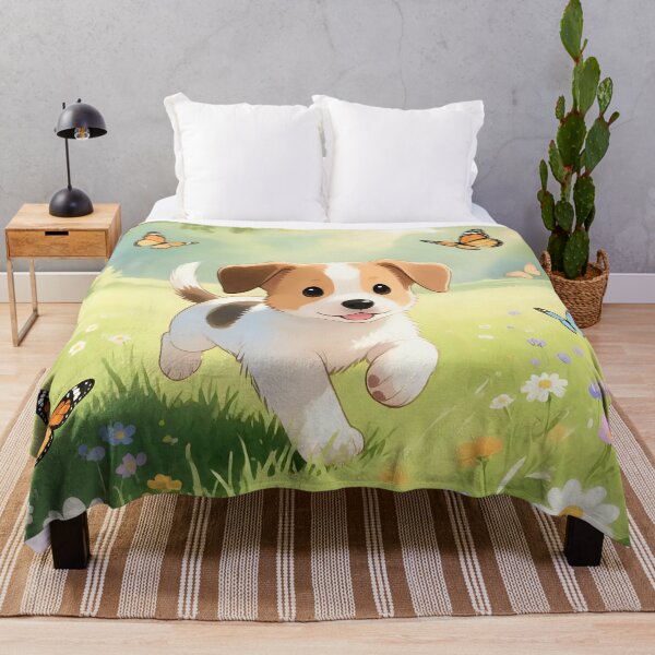 Item preview, Puppy dog playing in a field. designed and sold by Nomad-Maynard.
