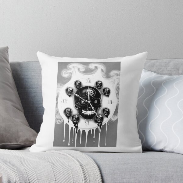 Item preview, IT’S TIME CRYPTO SKULL CLOCK designed and sold by KRYPTO-KHAT.