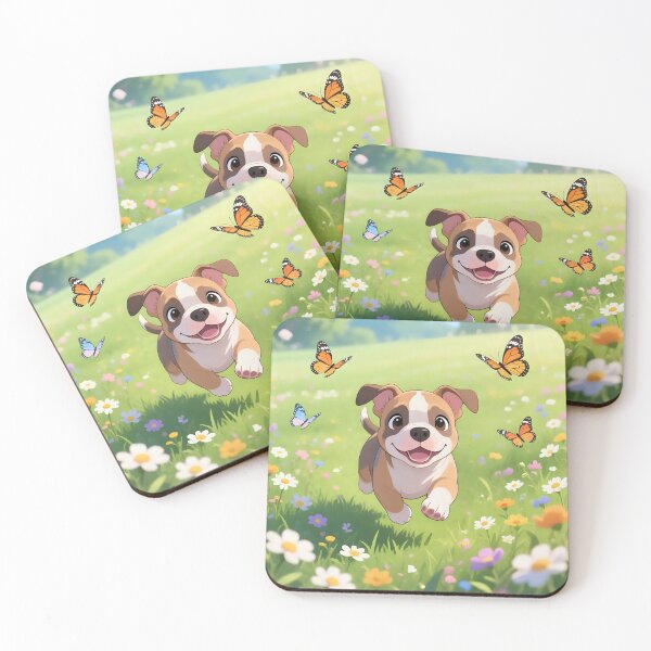 Item preview, Puppy dog playing in a field.  designed and sold by Nomad-Maynard.