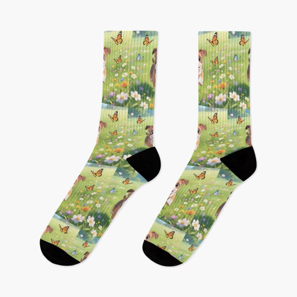 Item preview, Puppy dog playing in a field.  designed and sold by Nomad-Maynard.