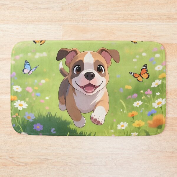 Item preview, Puppy dog playing in a field.  designed and sold by Nomad-Maynard.