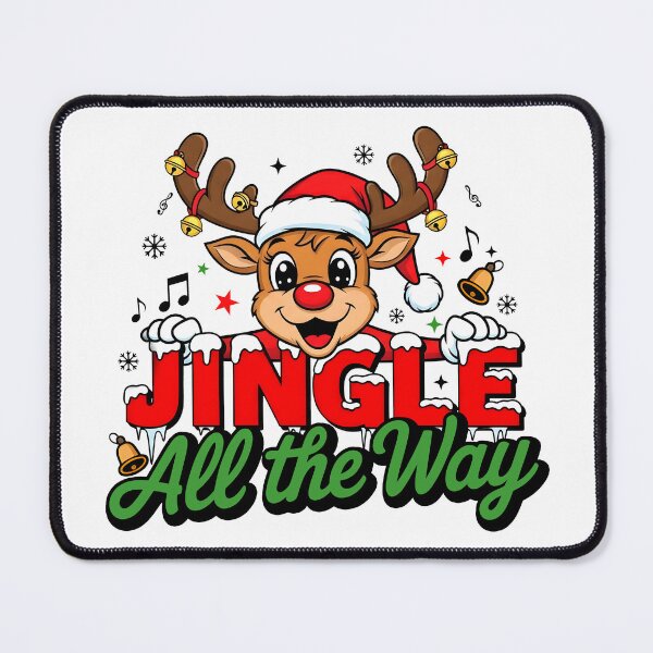 Item preview, Jingle All The Way – Cute Reindeer Christmas Design designed and sold by LALA-MIRA.