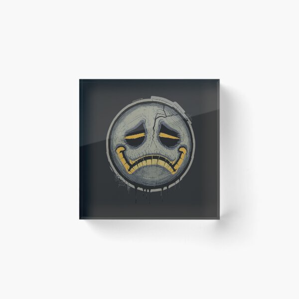 Item preview, Burnt-Out Smiley Face | Funny Gen Z Burnout Aesthetic designed and sold by ColorSplash123.
