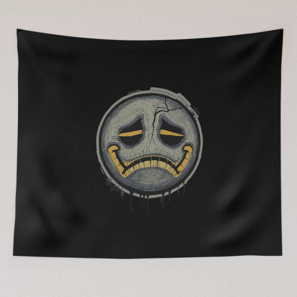 Item preview, Burnt-Out Smiley Face | Funny Gen Z Burnout Aesthetic designed and sold by ColorSplash123.