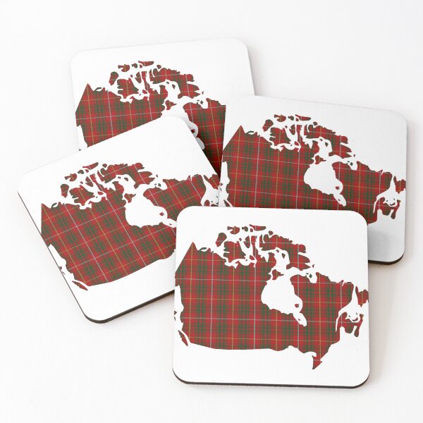 Item preview, Bruce Clan Tartan on Map of Canada designed and sold by clantartans.