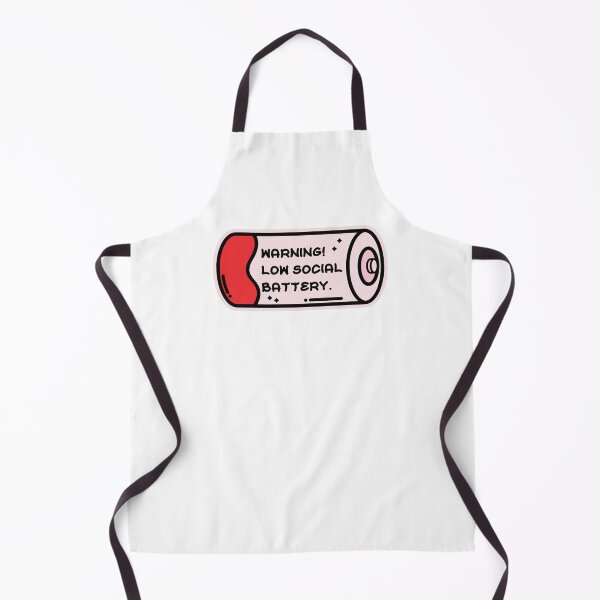 Item preview, Warning! Low Social Battery. designed and sold by the-craft-shop.