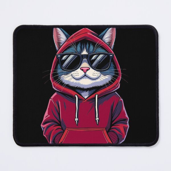 Item preview, Cool Cat in Sunglasses & Hoodie | Funny Streetwear Cat Cartoon designed and sold by ColorSplash123.