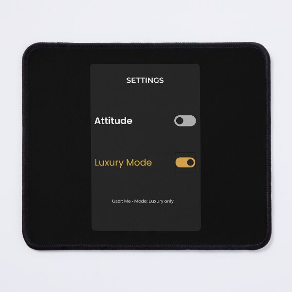 Item preview, Luxury Mode Activated – Minimal UI Aesthetic Design designed and sold by rebuZZ-Apparels-The Minimalistic Buzz.
