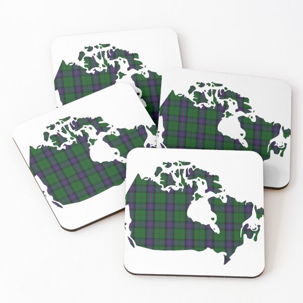 Item preview, Armstrong Clan Tartan on Map of Canada designed and sold by clantartans.