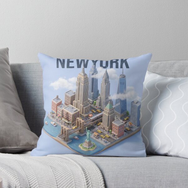 Item preview, New York in Miniature – Isometric 3D Cityscape of Iconic NYC Landmarks designed and sold by Chetan-Anu.