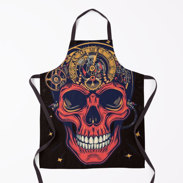 Item preview, Clockwork Skull – Steampunk Time Machine Graphic designed and sold by RebelDropAlternative.