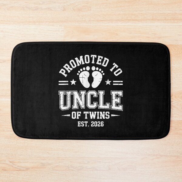 Item preview, Promoted To Uncle Of Twins Est. 2026 designed and sold by MerchDeviant.