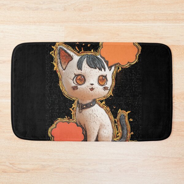 Item preview, Cute Comic Kitten with Speech Bubble Illustration designed and sold by Grafititee.