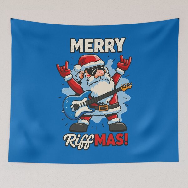 Item preview, Merry Riffmas – Santa Rocks the Holidays designed and sold by digijob.