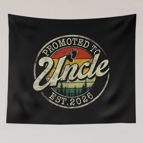 Item preview, Promoted To Uncle Est. 2026 Expecting Announcement designed and sold by MerchDeviant.