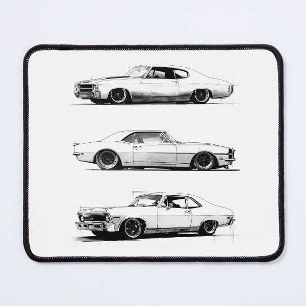 Item preview, Three Chevrolet Muscle Cars Sketch designed and sold by HoskingInd.