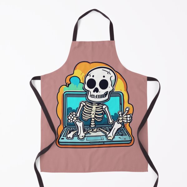 Item preview, Funny Skeleton in Laptop designed and sold by KingCuppaDigitalArt.