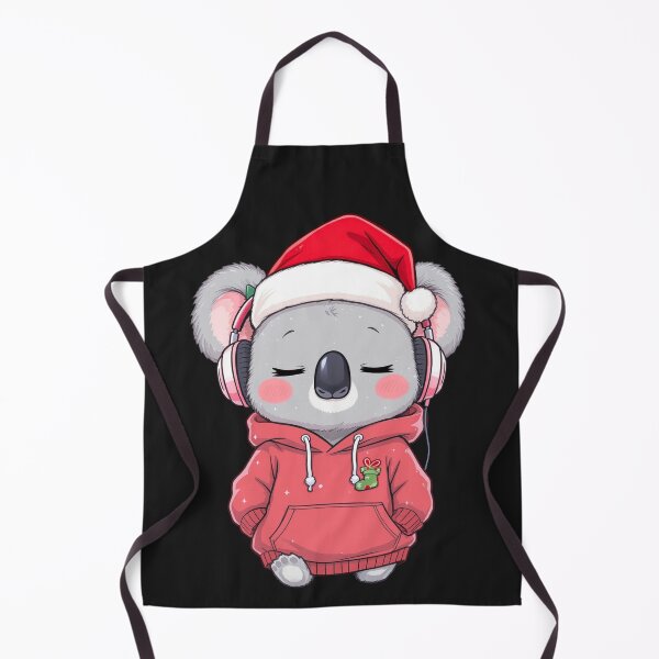 Item preview, Sleepy Kawaii Koala Listening to Christmas Music | Cute Chibi Holiday Koala designed and sold by ColorSplash123.