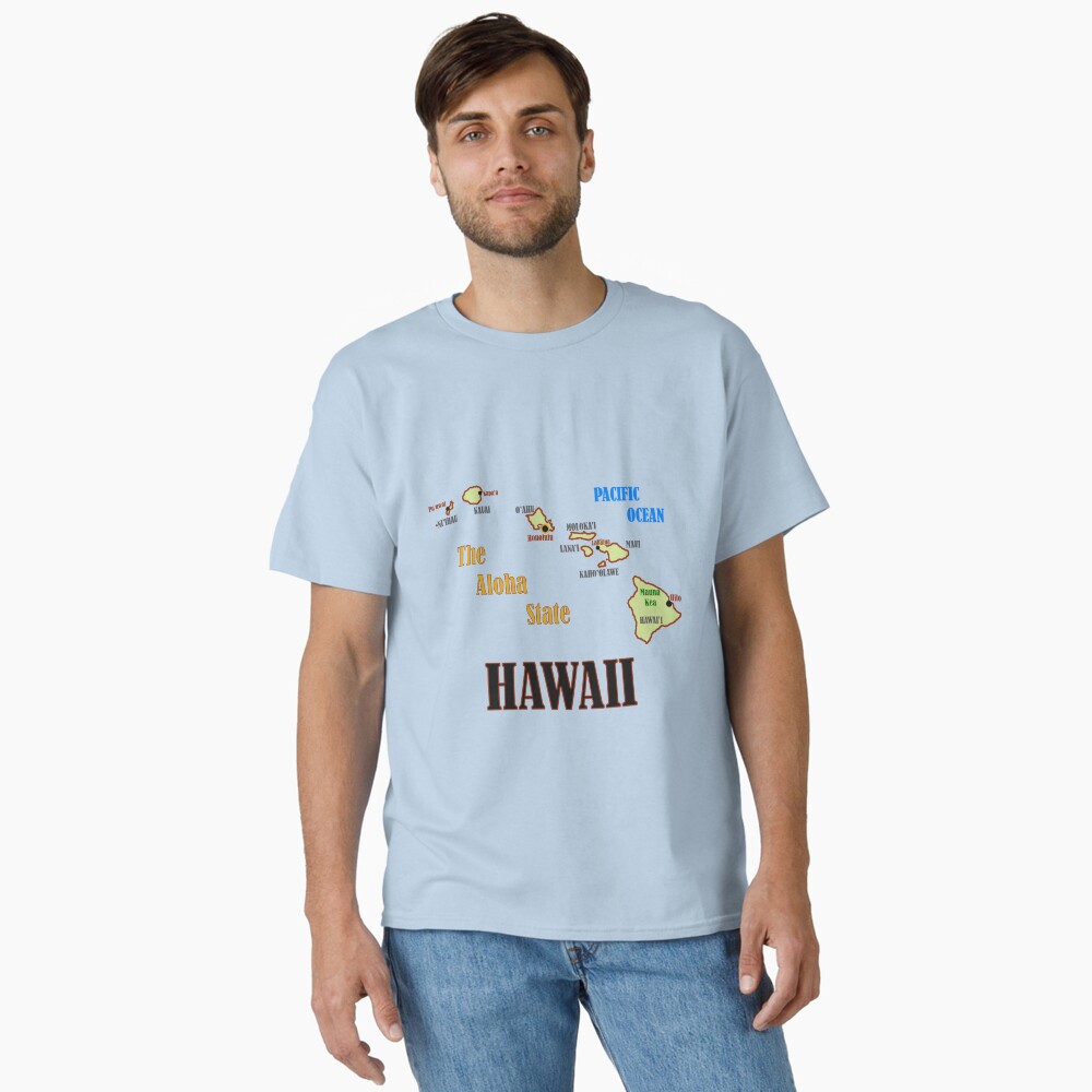 Hawaii State Map Poster