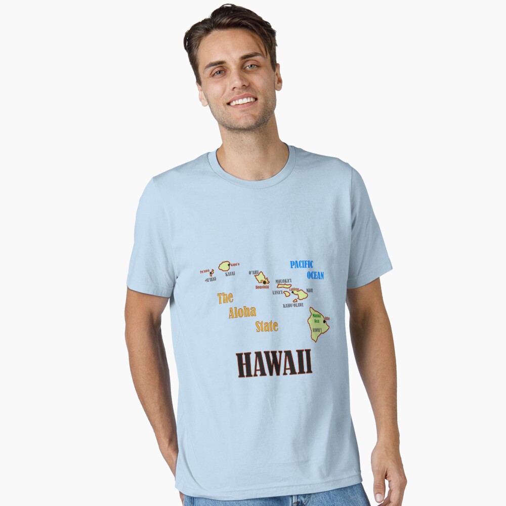 Hawaii State Map Poster