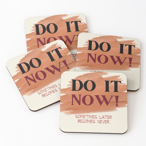 Item preview, Do It Now Watercolor Quote - Motivational Design designed and sold by Print1On.