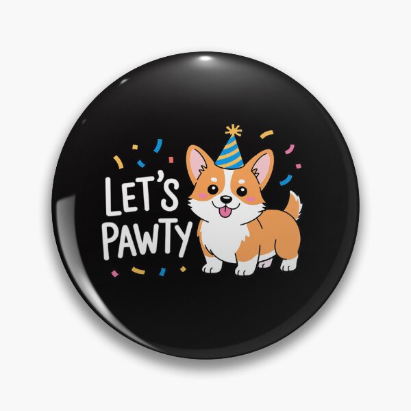 Item preview, Lets Pawty Birthday Corgi Kid Dog Themed Party designed and sold by teltvitossuilea.